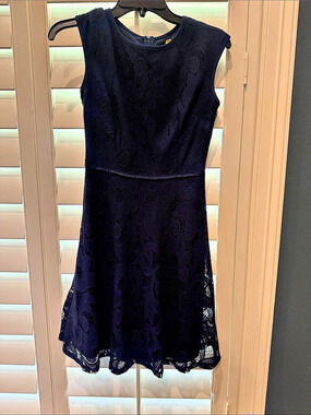 Wisp Leeah Lace Dress Girls Black Floral Size 2P NWT